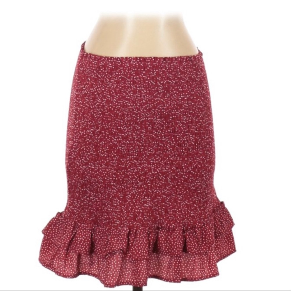 Sage The Label smocked Ruffle Skirt
